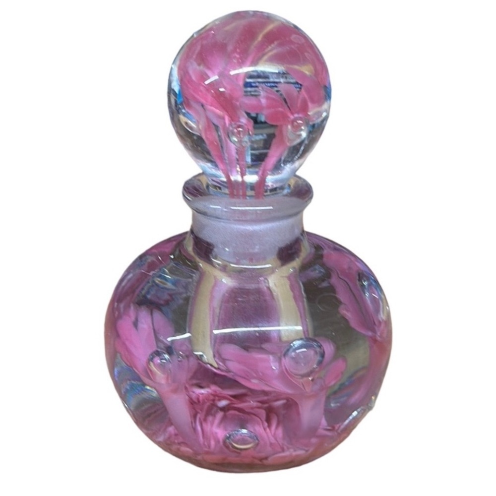 Vintage Joe St. Clair Blown Glass Perfume Bottle
